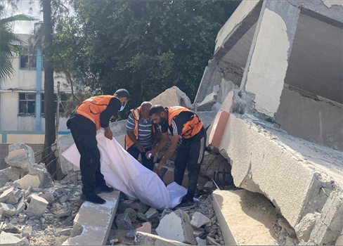 استشهاد أربعة فلسطينيين في قصف للاحتلال الصهيوني  على خان يونس