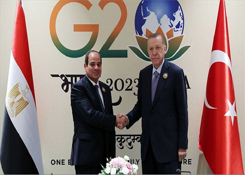 السيسي وأردوغان يلتقيان على هامش قمة العشرين في نيودلهي
