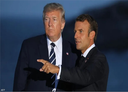 ماكرون يقترح على ترامب عقد اجتماع لـ