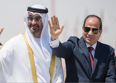 بن زايد يصل القاهرة في ثاني زيارة له خلال شهر